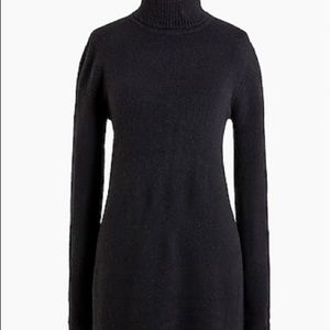 J. Crew Factory Long-sleeve turtleneck sweater-dress in extra-soft yarn.